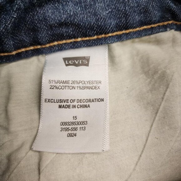 Levi's Jean Shorts Size 15 Midi Longer Inseam Low Mid Rise - Picture 4 of 7